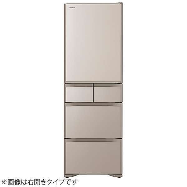 日立 R-S40NL(XN) クリスタルシャンパン Sシリーズ [冷蔵庫 (401L・左