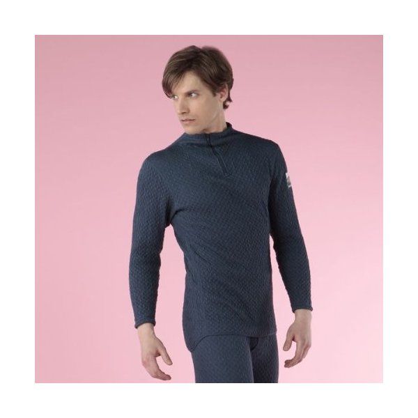 ひだまり本舗 QM902 36 ネイビー チョモランマ [紳士ハイネック