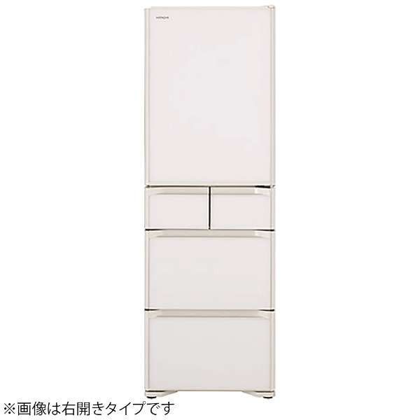 日立 R-S40NL(XW) クリスタルホワイト Sシリーズ [冷蔵庫 (401L・左 