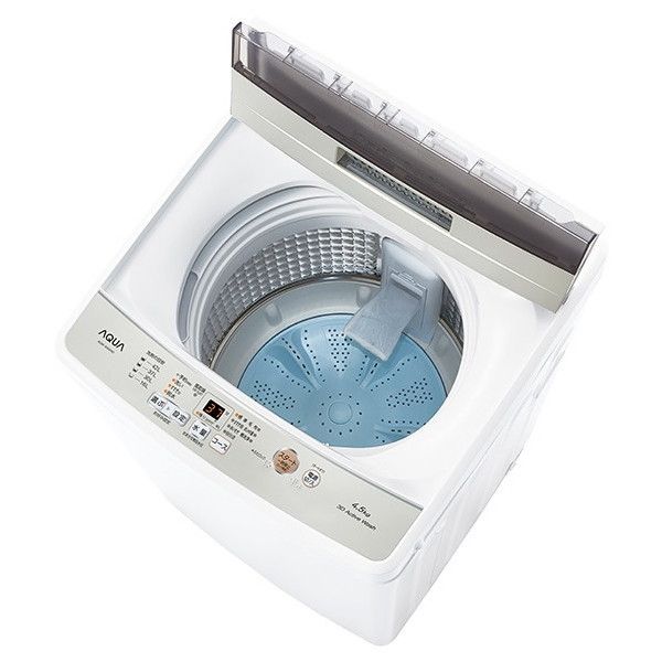 AQUA AQW-S4M ホワイト [簡易乾燥機能付洗濯機 (4.5kg)] 激安の新品・型落ち・アウトレット 家電 通販 XPRICE  エクスプライス (旧 PREMOA プレモア)