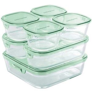 iwaki PSC-PRN-G7 グリーン パック&レンジ [保存容器 システムセット]