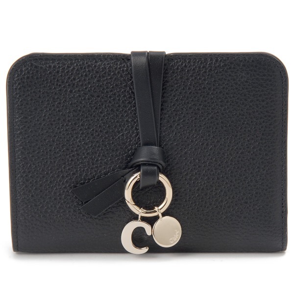 Chloe �N���G ��܂���z �u���b�N CHC25AP999 F57 001 ALPHABET BIFOLD WALLET BLACK �y���s�A���i�z