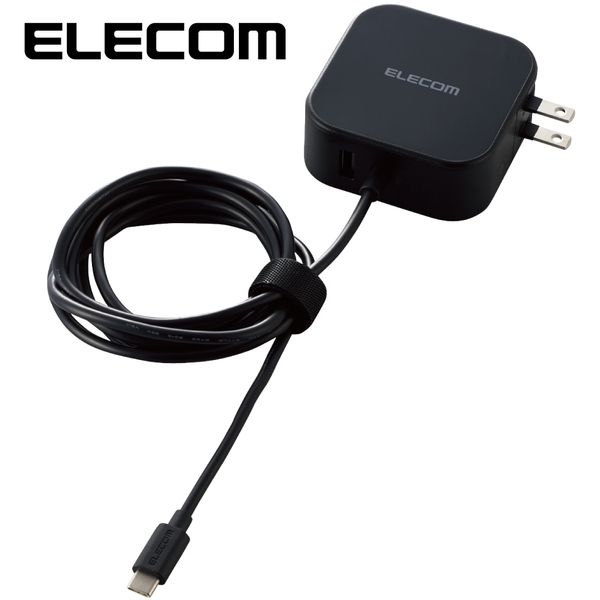 ELECOM MPA-ACCP12BK ブラック [スマートフォン・タブレット用AC充電器/PD対応/42W/Type-Cメス1 ポート(30W)/USB-Aメス1ポート(12W)/Type-Cケーブル一体型/1.5m] 激安の新品・型落ち・アウトレット 家電 通販  XPRICE エクスプライス (旧 PREMOA プレモア)