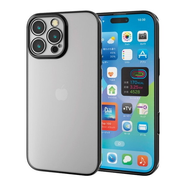ELECOM PM-A24DUCTMKBK ^bNubN [iPhone16 Pro Max P[X \tg Jo[ JYی݌v Ɍی]