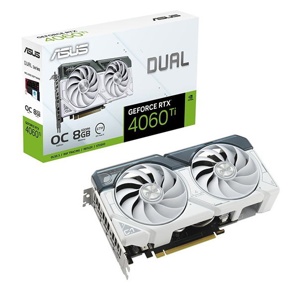 ASUS DUAL-RTX4060TI-O8G-WHITE ホワイト [グラフィックボード] | 激安の新品・型落ち・アウトレット 家電 通販  XPRICE - エクスプライス (旧 PREMOA - プレモア)