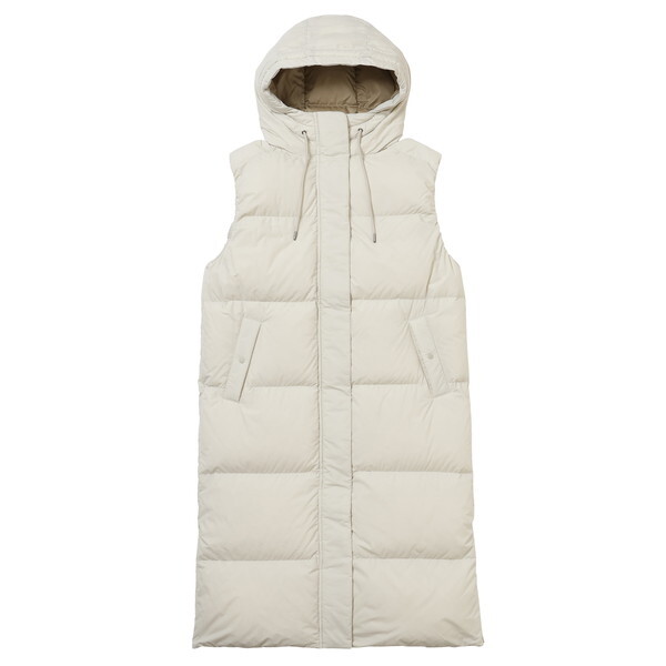 NANGA ナンガ ロングダウンベスト ウィメンズ LONG DOWN VEST PARKA W IVORY WL ND2442-1N601-B N0002337