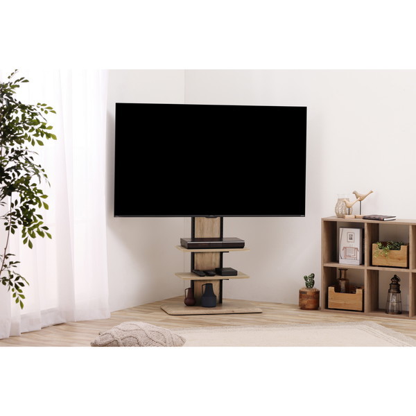 アイリスオーヤマ UTS-700R-LN スタンドテレビ台 ライトナチュラル