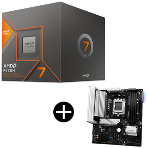 AMD Ryzen 7 9700X W/O Cooler WOF (8C/16T、3.8GHz、65W) CPU + MSI