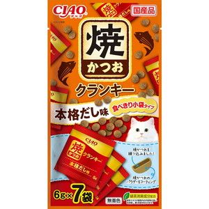 いなばペットフード CIAO 焼かつおクランキー 本格だし味