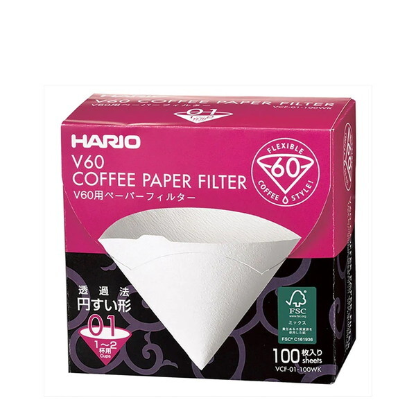 HARIO VCF-01-100WK zCg [V60py[p[tB^[01 W 100]