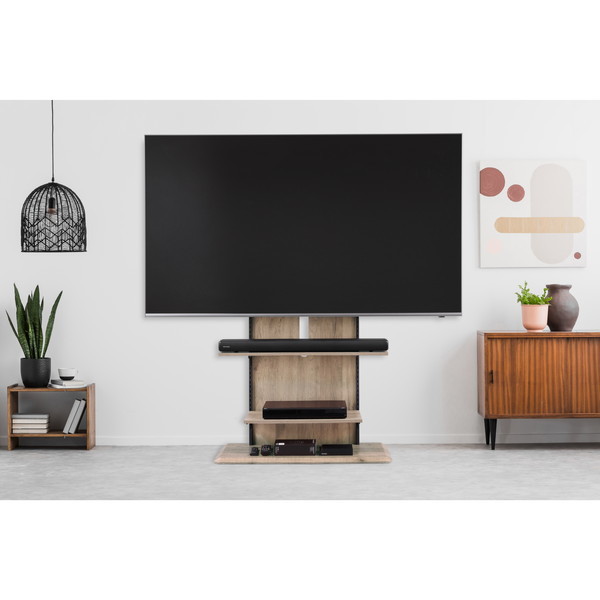 アイリスオーヤマ UTS-900R-LN ライトナチュラル [スタンドテレビ台
