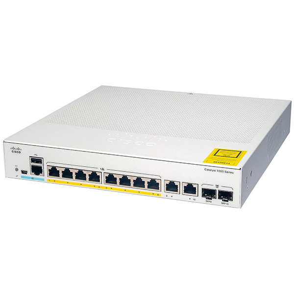 Cisco C1000-8P-2G-L Catalyst 1000 8port GE、POE、2x1G SFP 【保守