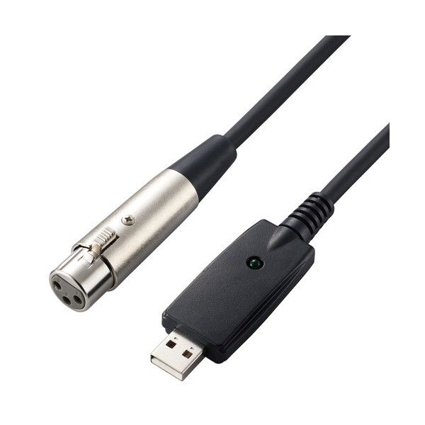 ELECOM DH-XLRU30BK [I[fBIC^[tF[X }CNP[u USB-XLR 3m yp ]