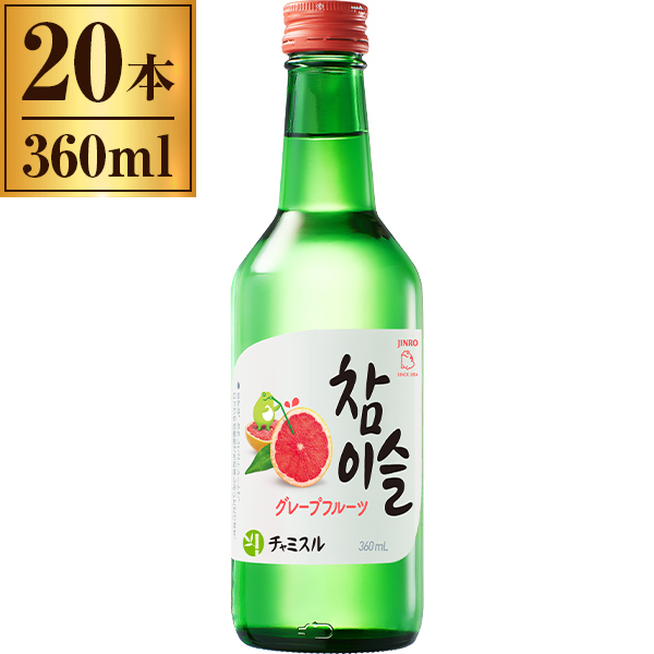 眞露 チャミスル グレープフルーツ 360ml 1セット（3本） - 焼酎