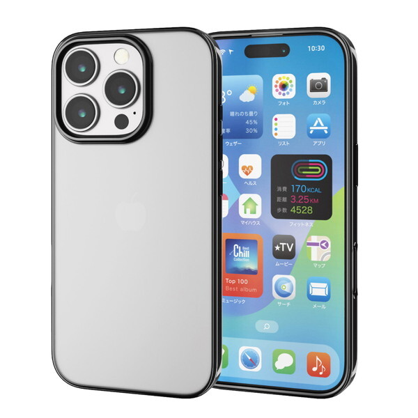 ELECOM PM-A24CUCTMBK ^bNubN [iPhone16 Pro \tgP[X]