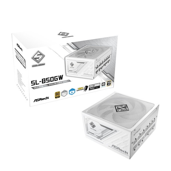 Asrock Steel Legend SL-850GW 【使用期間1か月未満】 ASRock SL-850GW ホワイト Steel Legend [電源ユニット (850W