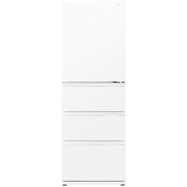 運搬取付無料！スノーホワイト純正AQUA冷蔵庫！スリムなのに大容量！完動超美品！ AQUA AQR-VZ43M-W クリアウォームホワイト Delie [冷蔵庫 (430L・右
