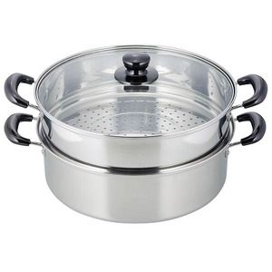 和平フレイズ VR-8183 ヴェンセ IHステンレス二段蒸し器 30cm