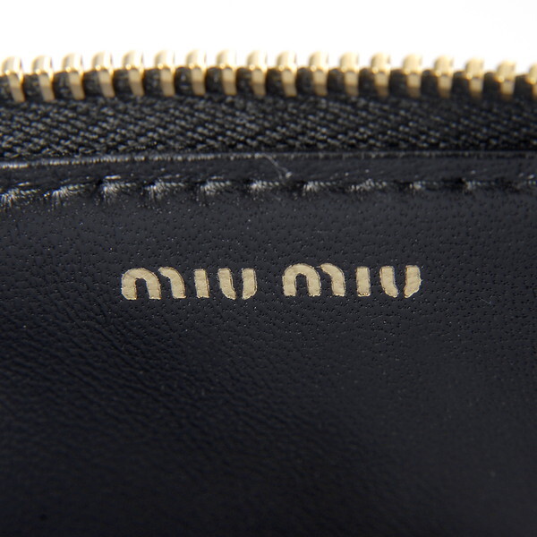 MIU MIU ミュウミュウ カードケース ブラック 5MB06M 2FPP F0002 POUCH