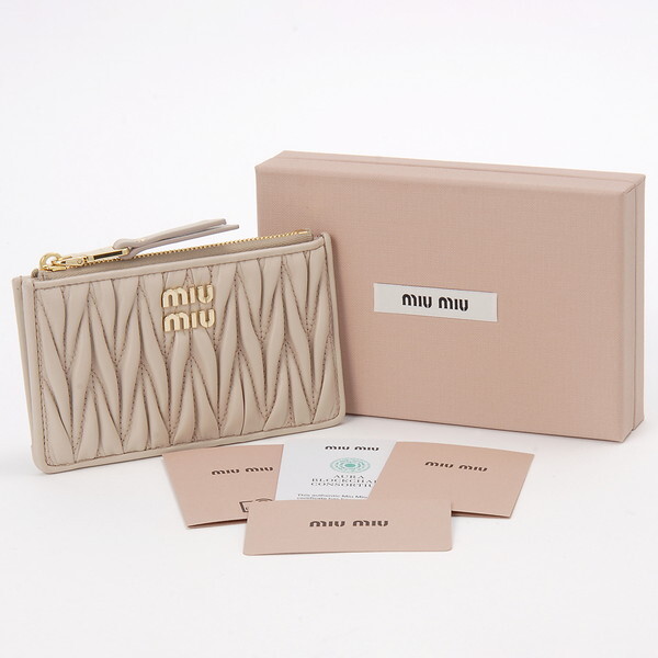 MIU MIU ミュウミュウ カードケース ピンク 5MB06M 2FPP F0236