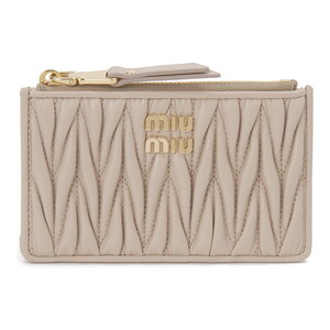 Miu Miu｜HALF-LENGTH WALLETS (5MH040 ADT7 F0002) Black Small Leather Wallet | Miu Miu