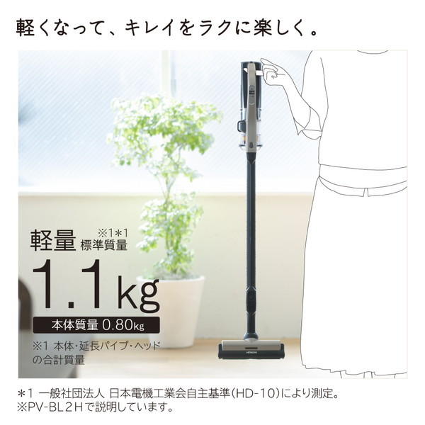 作動品 日立コードレス 掃除機 ラクかるスティック PV-BL1H 2021年製 Amazon | 日立 掃除機 ラクかるスティック コードレス スティック