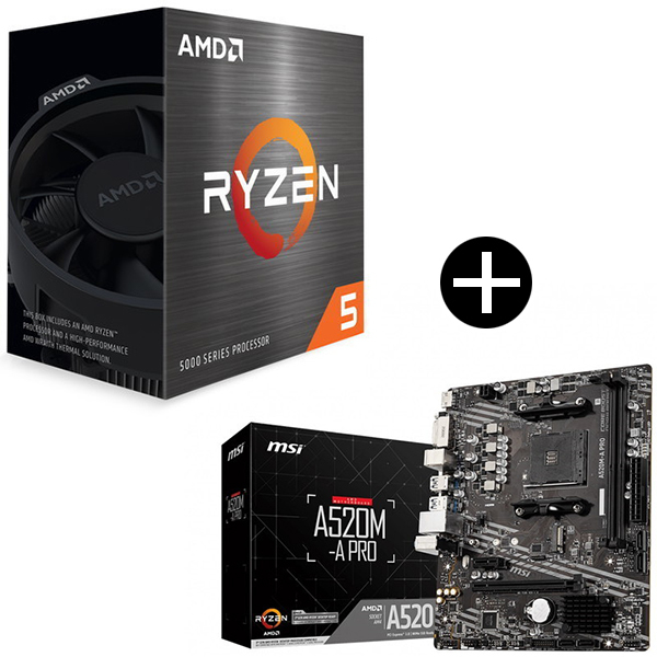 【国内正規品】 AMD Ryzen 5 5500 Wraith Spire Cooler CPU + MSI A520M-A PRO マザーボード  セット | 激安の新品・型落ち・アウトレット 家電 通販 XPRICE - エクスプライス (旧 PREMOA - プレモア)