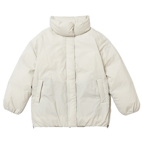 NANGA iK X^hJ[ _EWPbg EBY STAND COLLAR DOWN JACKET W IVORY WL ND2442-1A602-B N0002349