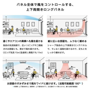 2015 Sharp 10-12畳。 無料のエアコンの設置
