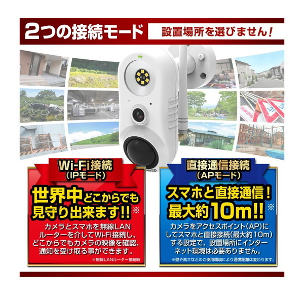 【新品】WI-FIセンサーライトカメラ GS-SLC01 OUTLET】GS-SLC01(Dive-y ビームアイ)｜屋外設置対応センサー