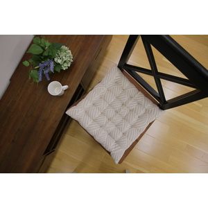 萩原 270061557 インド綿シートクッション クラック ホワイト