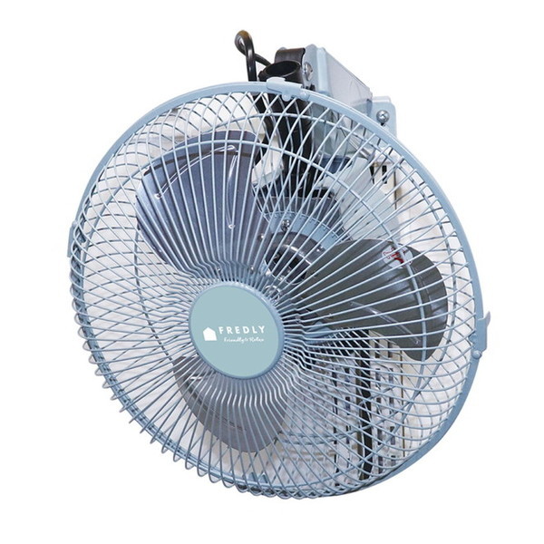 広電 CFF252WMAA レトロブルー [工業扇 (25cm アルミ羽根 壁掛け型