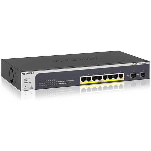 NETGEAR GS510TPP-100AJS GS510TPP PoE+(190W) ギガ8P L2+ スマート