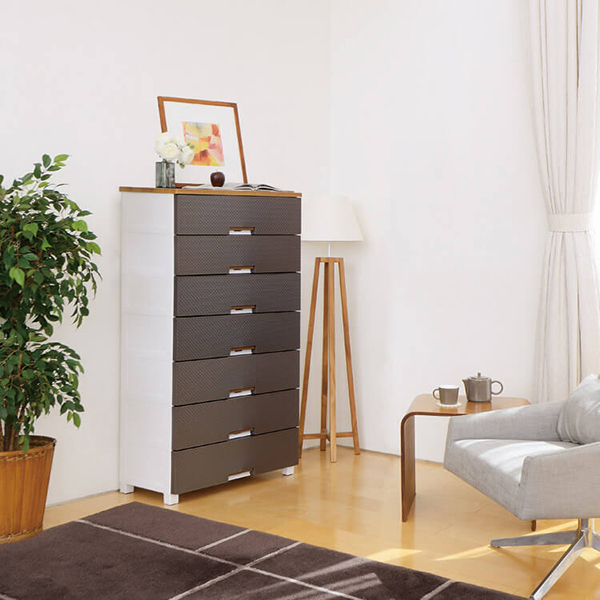 フィッツプラス メッシュFM5507 7段 ブラウン チェスト フィッツプラス