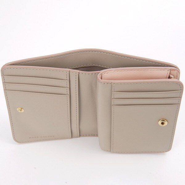 超特価セール開催！！ MARC JACOBS マークジェイコブス 二つ折り財布 ピンク 小物