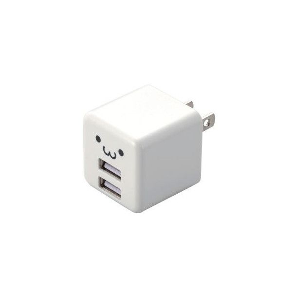ELECOM MPA-ACU11WF zCg [X}z[d AC[d USB|[g×2 2.4Ao RpNg L[u^]