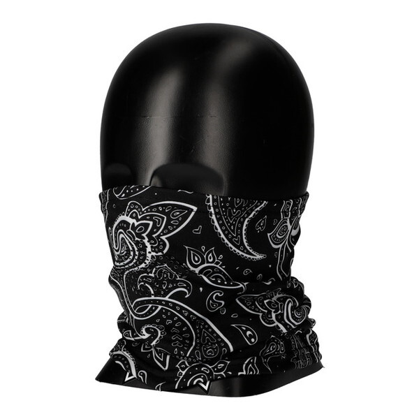 RIDEZ PNW-04 PIPES NECK WARMER BLACK PAISLEY