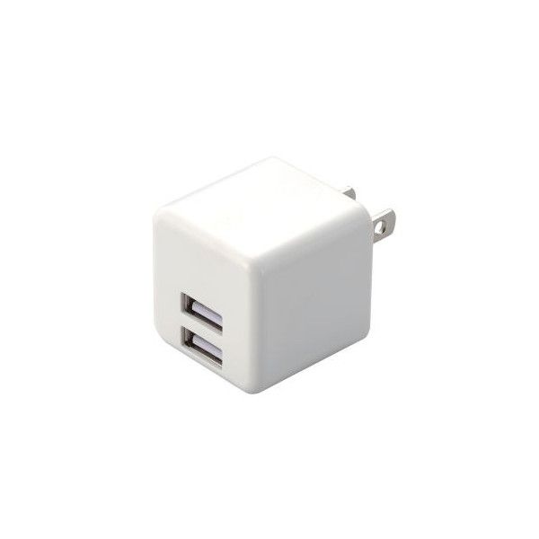 ELECOM MPA-ACU11WH zCg [X}z[d AC[d USB|[g×2 2.4Ao RpNg L[u^]