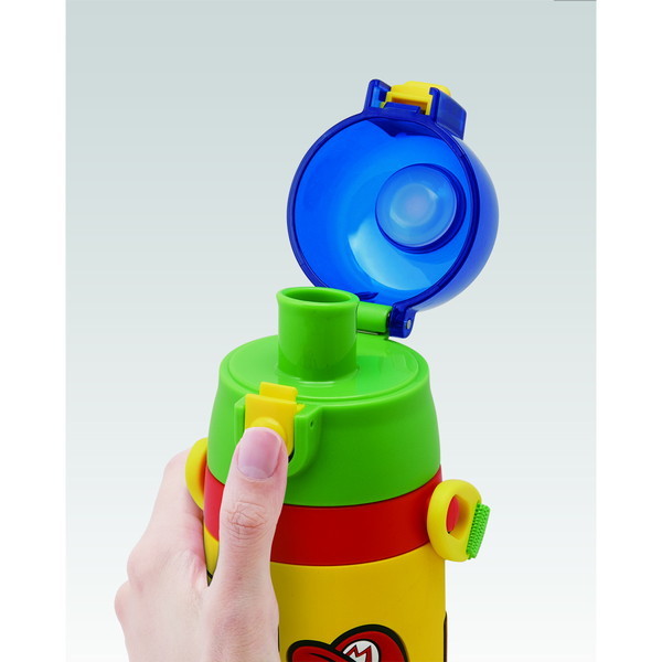 新品！スーパーマリオ 3D 直飲み ステンレス 水筒 子供用 保冷 480ml