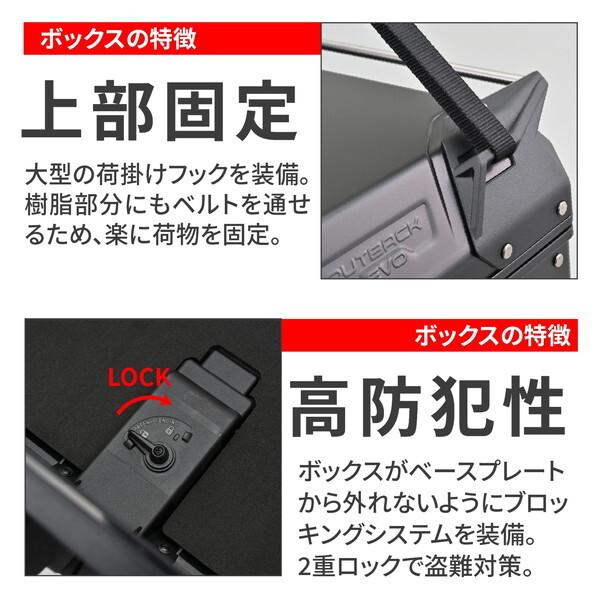 デイトナ D46558 GIVI リアボックス モノキー 42L アルミ製 TREKKER