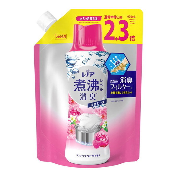 P&G レノア 煮沸レベル 消臭 抗菌ビーズ リフレッシュフローラルの香り