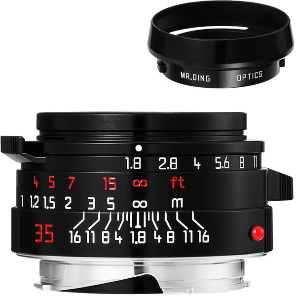 MR. DING MD M35mm F1.8 LH (B) �s�A�m�u���b�N [�P�œ_�����Y (���C�JM�}�E���g+��p�����Y�t�[�h�Z�b�g)]