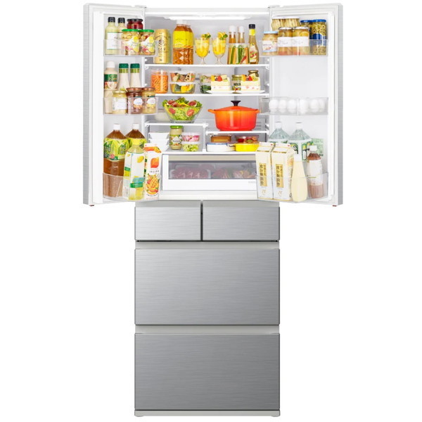 日立 R-H49T(S) シルバー [冷蔵庫 (485L・フレンチドア/観音開き