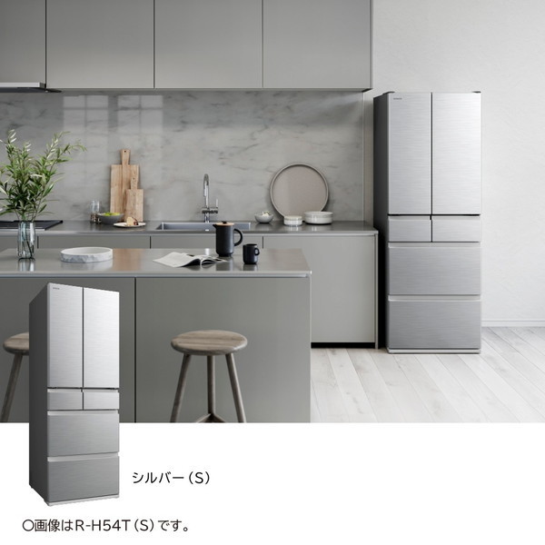 日立 R-H49T(S) シルバー [冷蔵庫 (485L・フレンチドア/観音開き