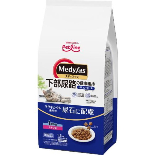 ペットライン メディファス 1歳から チキン味 1.5kg(250g×6)