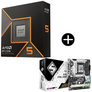 AMD Ryzen 7 9700X W/O Cooler WOF (8C/16T 3.8GHz 65W) CPU + ASRock X670E  Steel Legend マザーボード セット