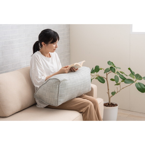 �C�P�q�R�E�R�[�|���[�V���� 1212650131001 �N�b�V����(�t�@�u���b�N) �\���� GY 55×35cm