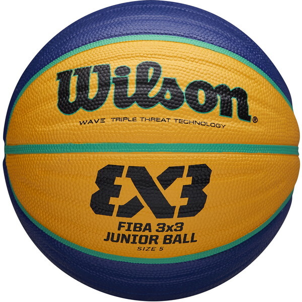 �E�B���\�� WTB1133XB FIBA 3X3 �W���j�A �o�X�P�b�g�{�[�� (�u���[/�C�G���[) 5�� �}���`�J���[