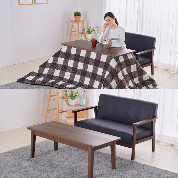 フェリス120E(BR) ユアサプライムス ブラウン ソファに合わせるこたつ (120×50cm) ユアサプライムス フェリス120E(BR) ブラウン ソファに合わせるこたつ