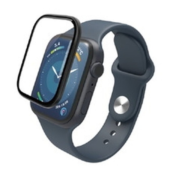 ELECOM AW-23BFLGS2R ubN [AbvEHb` KX tB yApple Watch Series 9/8/7 41mmΉz Sʕی  ɔ 0.15mm]